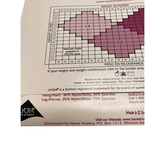 Hanes Silk Reflections Pantyhose Quicksilver Size EF Style 718 Silky Sheer Nylon - Picture 4 of 6